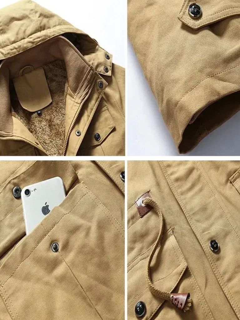 Leviana Fleece Hooded Bomber Jacket