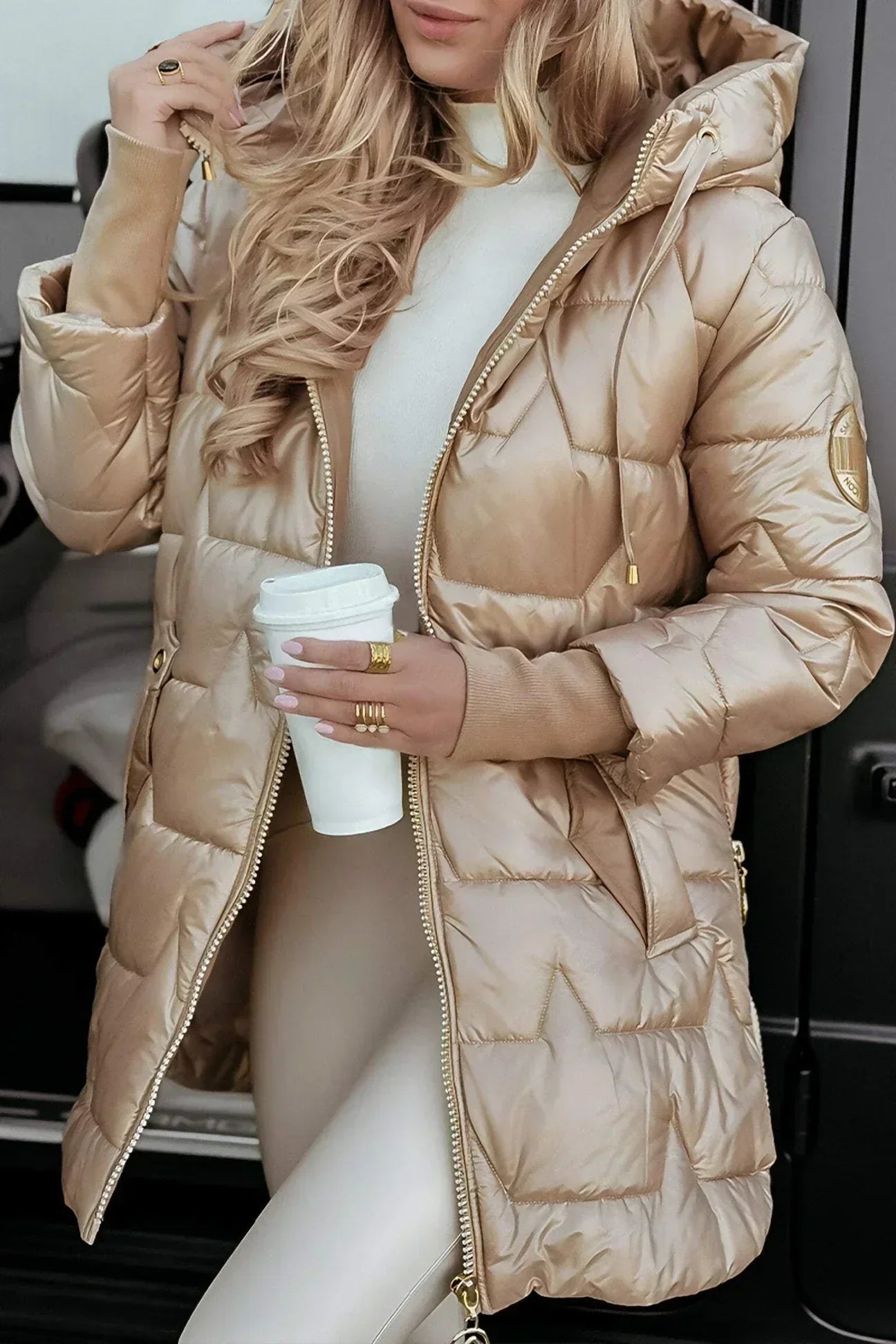 Leviana™ | Long Quilted Jacket