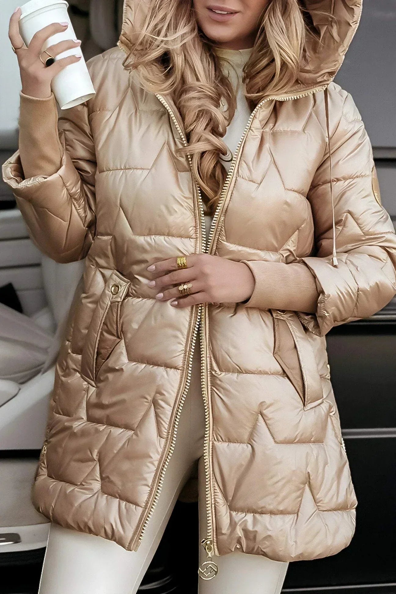 Leviana™ | Long Quilted Jacket
