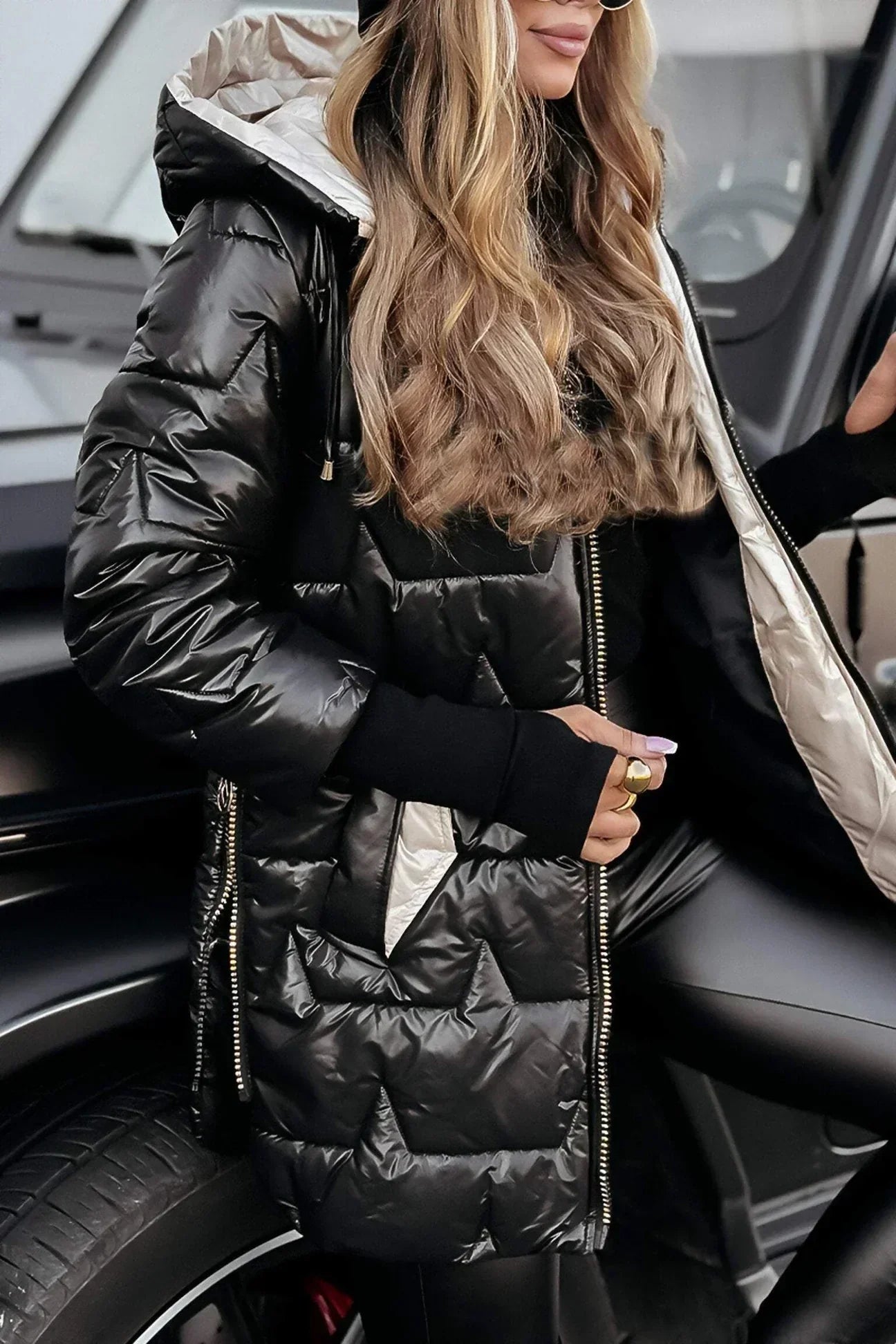 Leviana™ | Long Quilted Jacket