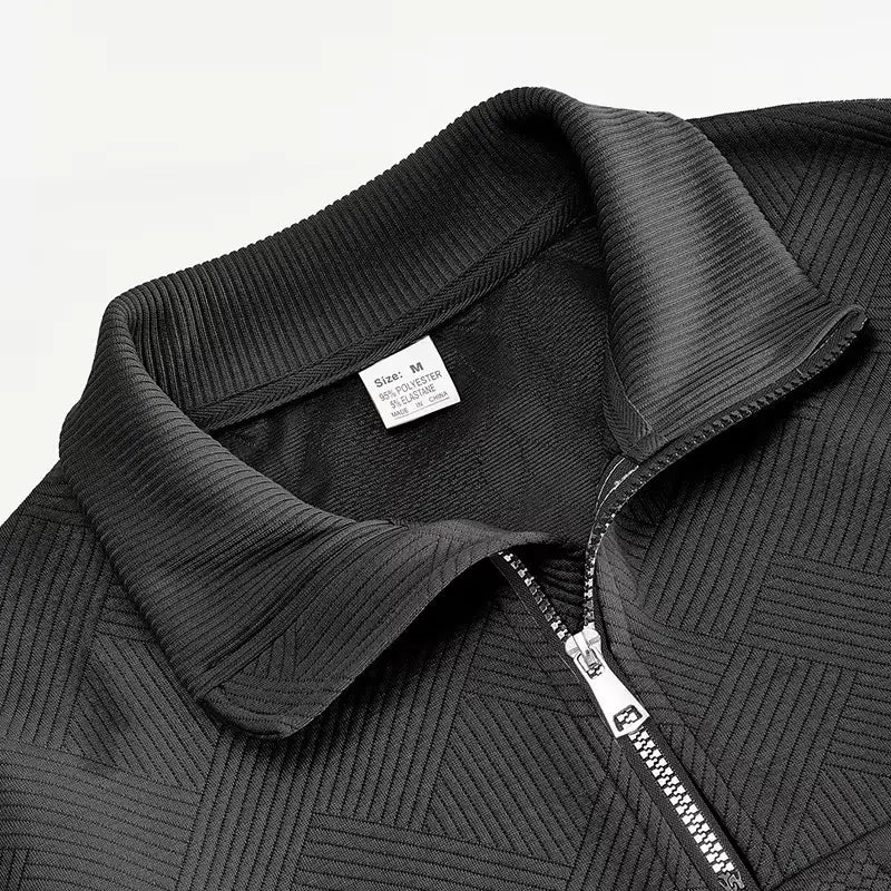Henry Essential Zip Collar Sweater - Leviana