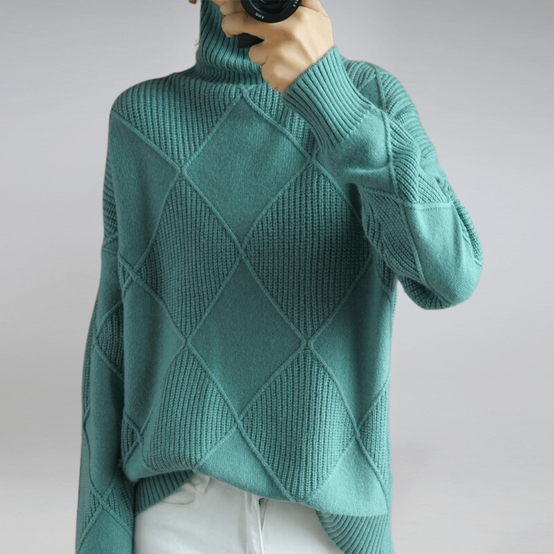 ISABELLE – ELEGANT TURTLENECK SWEATER FOR DAILY STYLE