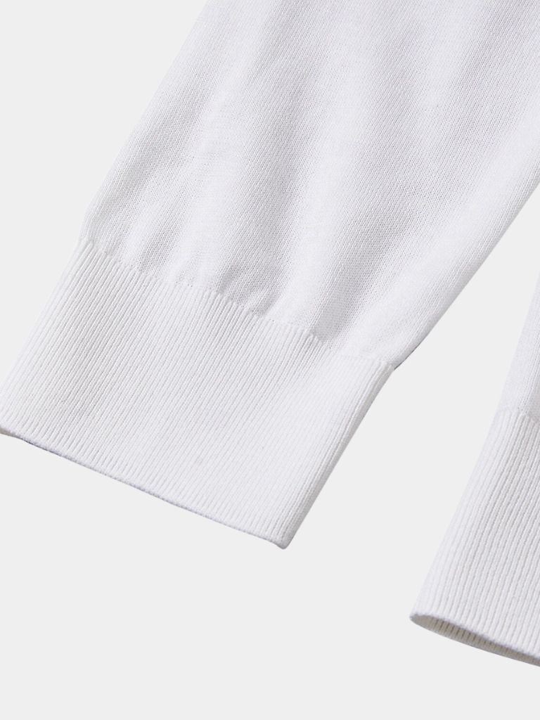 Ivory Elite Long Sleeve Polo – Leviana