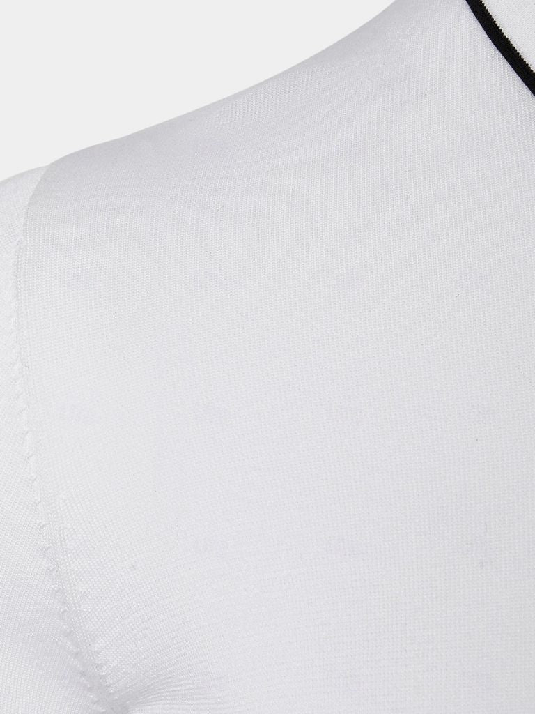Ivory Elite Long Sleeve Polo – Leviana