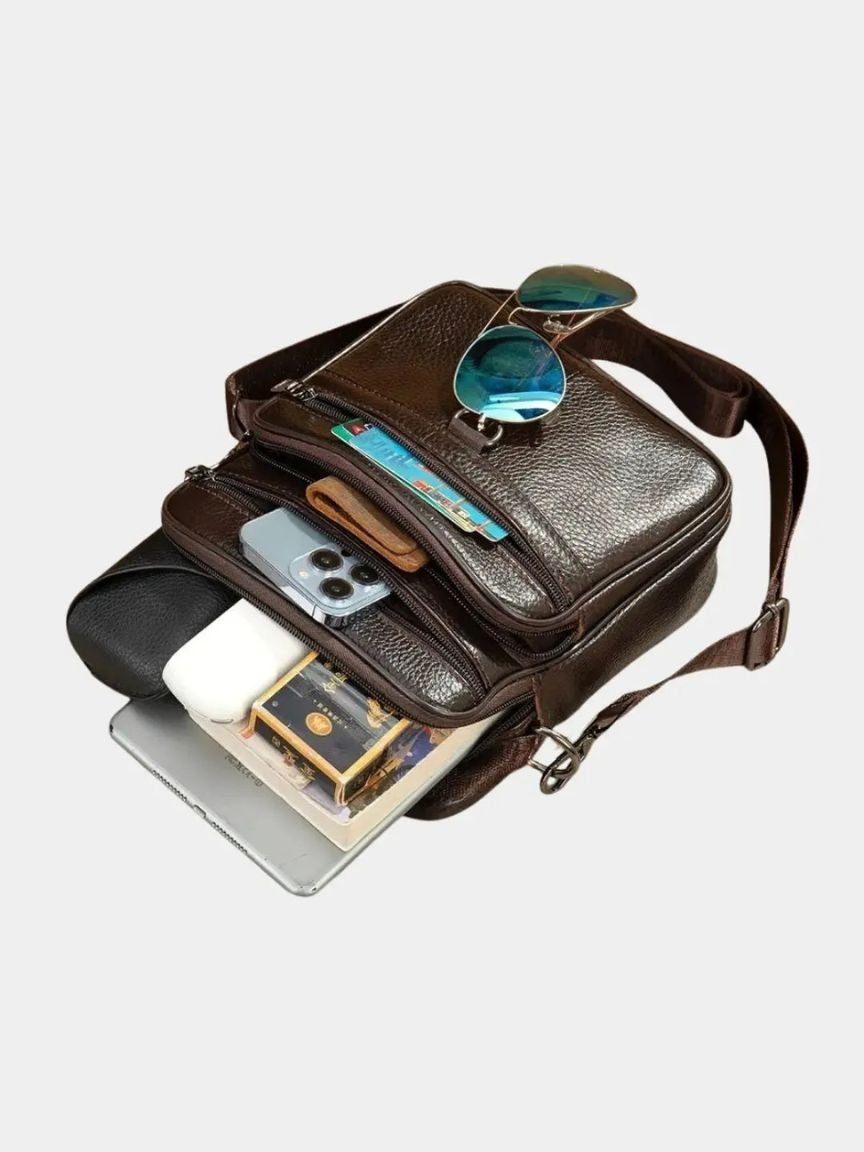 Leviana Men's Leather Crossbody Bag