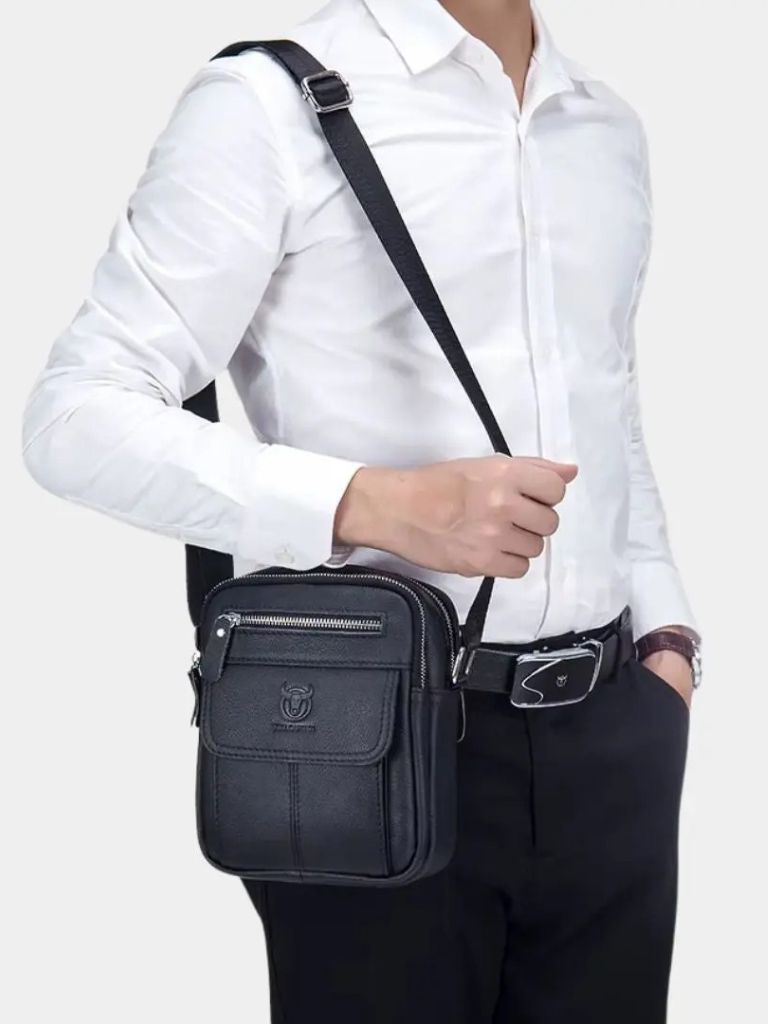 Leviana Leather Messenger Bag