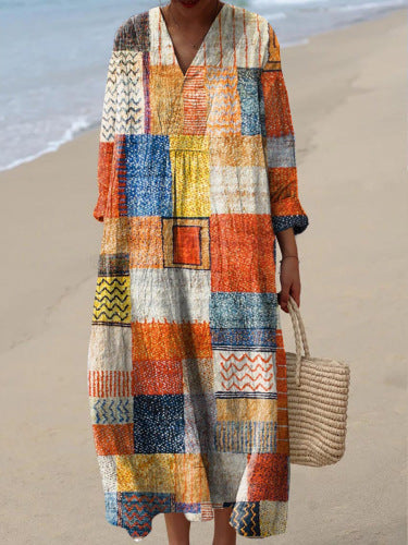 Leviana – Robe élégante avec un motif géométrique