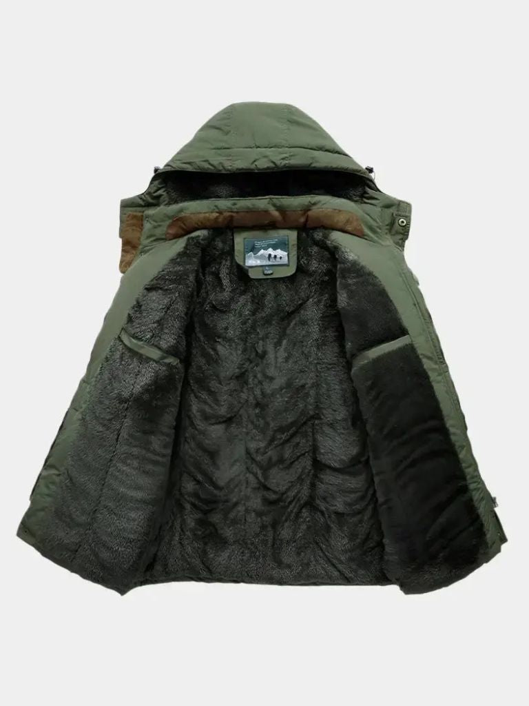 Leviana Military-Style Hooded Jacket