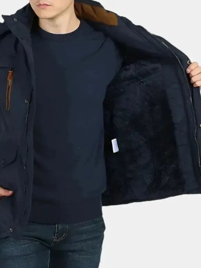 Leviana Military-Style Hooded Jacket