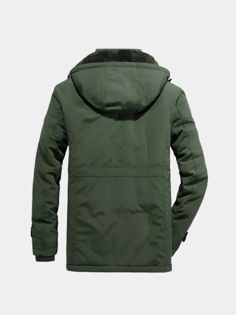 Leviana Military-Style Hooded Jacket