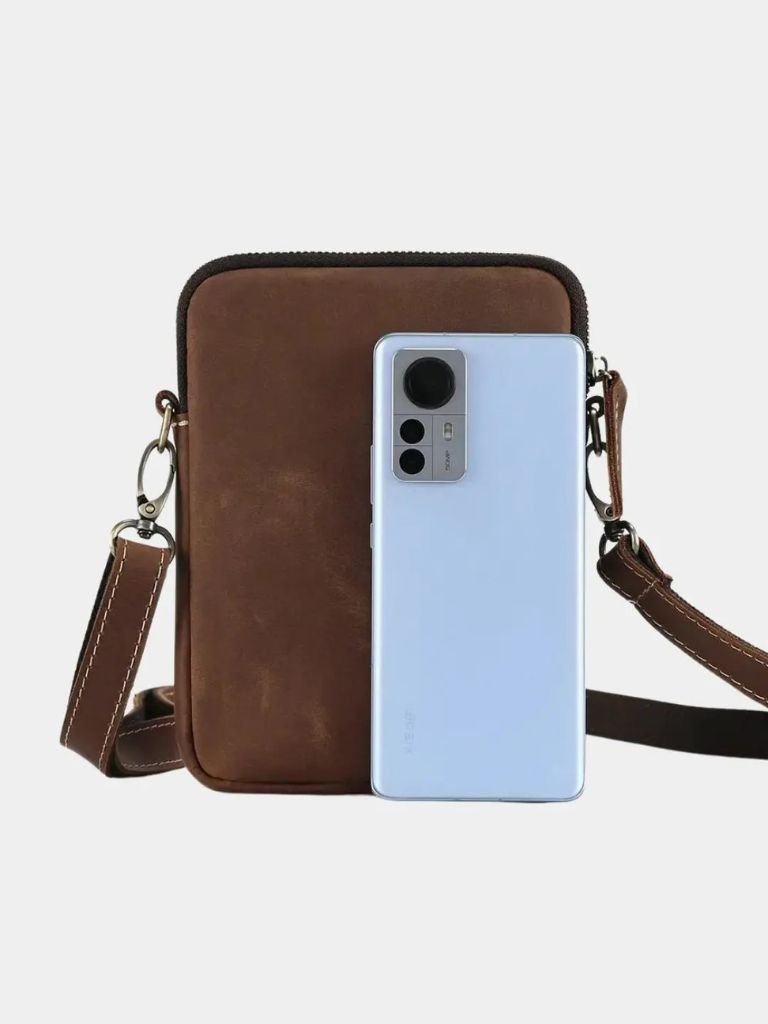 Leviana Minimalist Leather Crossbody Bag