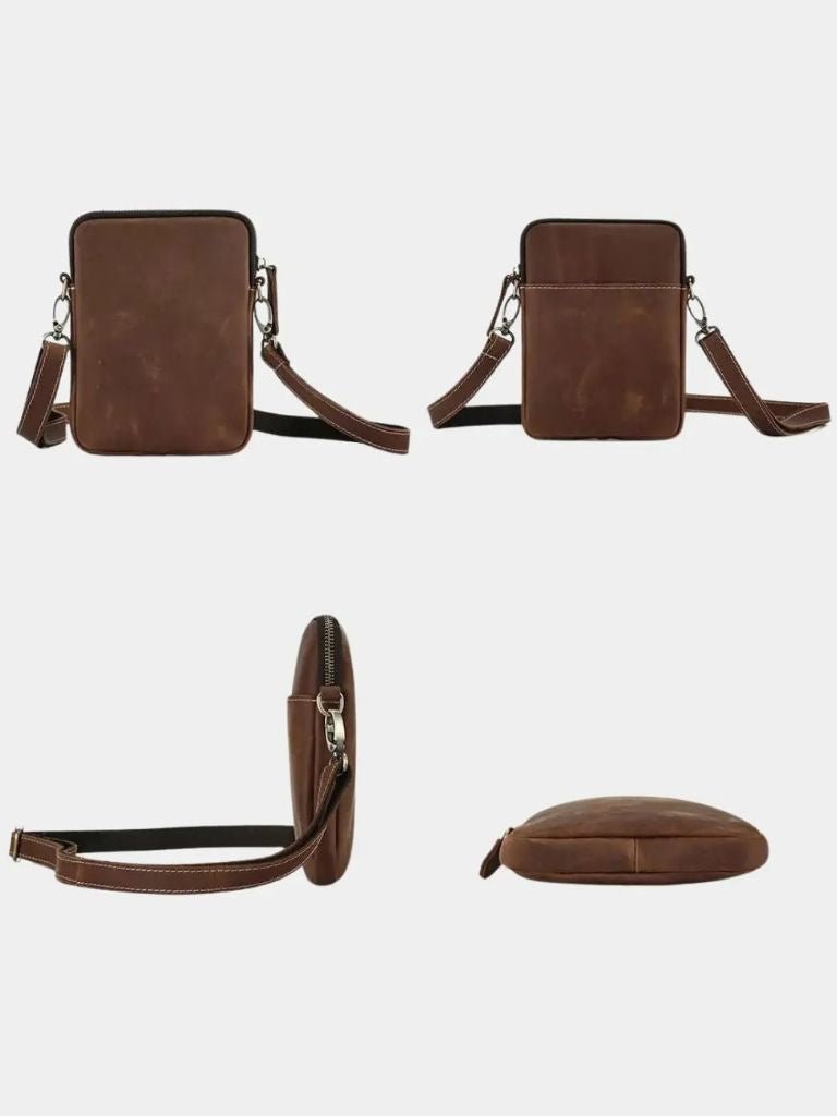 Leviana Minimalist Leather Crossbody Bag