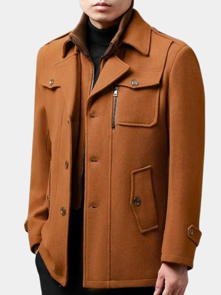 Leviana Vintage-Inspired Two-Piece Winter Coat