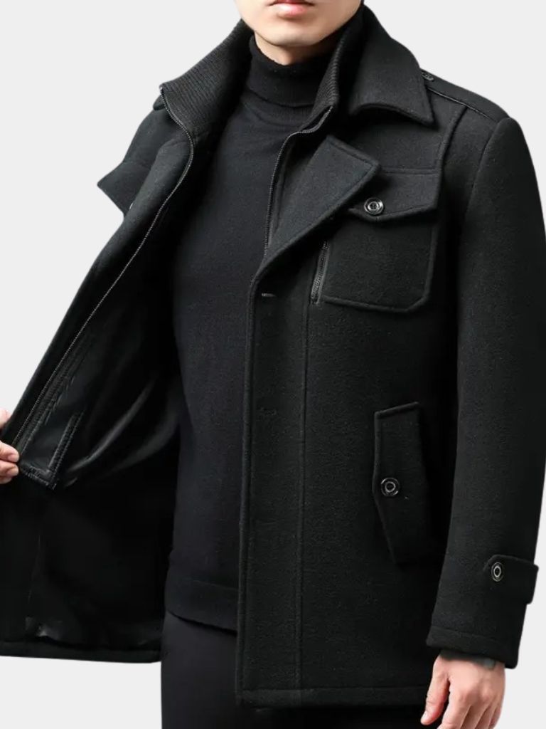 Leviana Vintage-Inspired Two-Piece Winter Coat