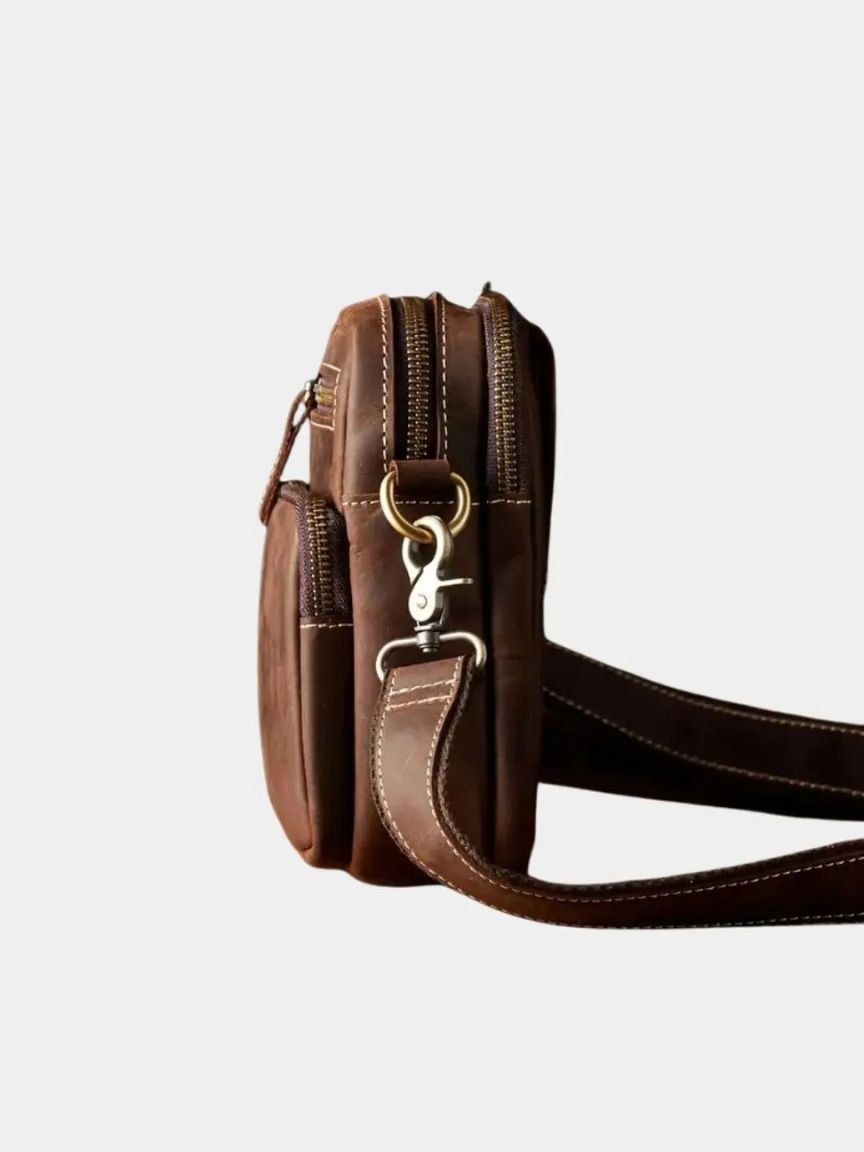 Leviana Men's Vintage Leather Shoulder Bag