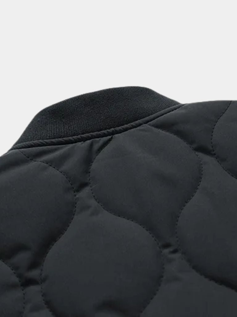 Leviana Padded Sherpa Sleeve Bomber Jacket