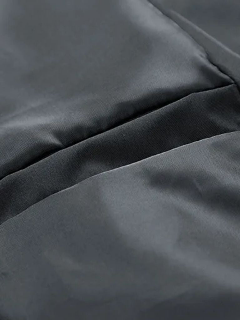 Leviana Padded Sherpa Sleeve Bomber Jacket