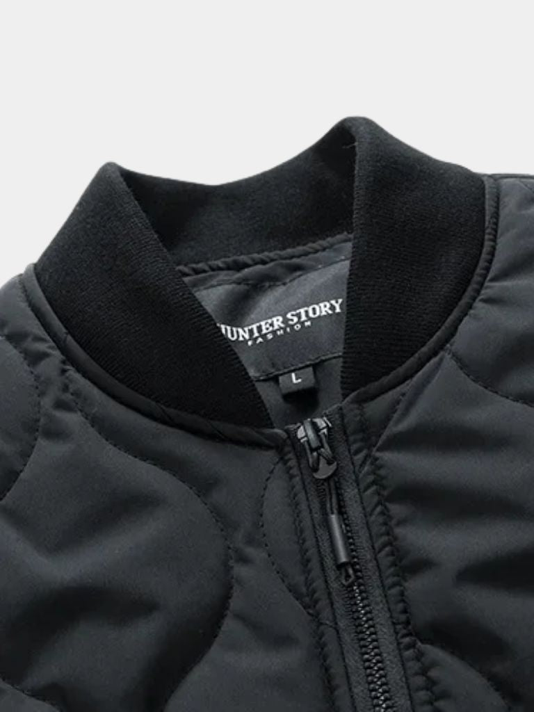 Leviana Padded Sherpa Sleeve Bomber Jacket