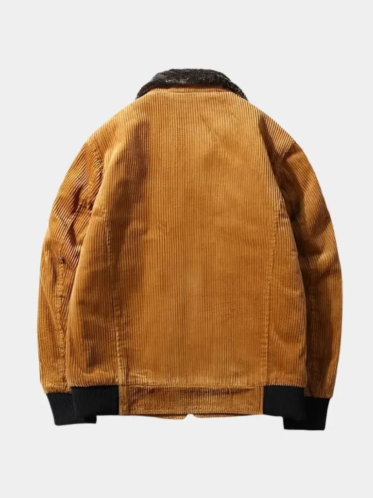 Leviana Corduroy Thermal Windbreaker Jacket