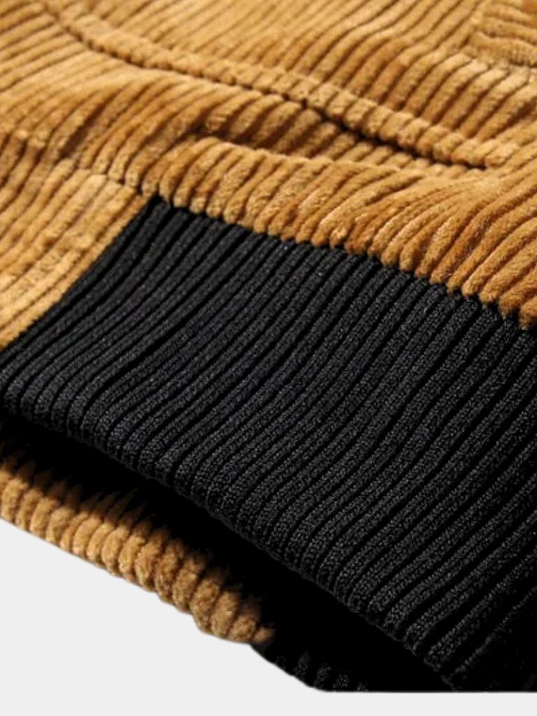 Leviana Corduroy Thermal Windbreaker Jacket