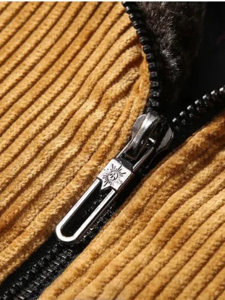 Leviana Corduroy Thermal Windbreaker Jacket