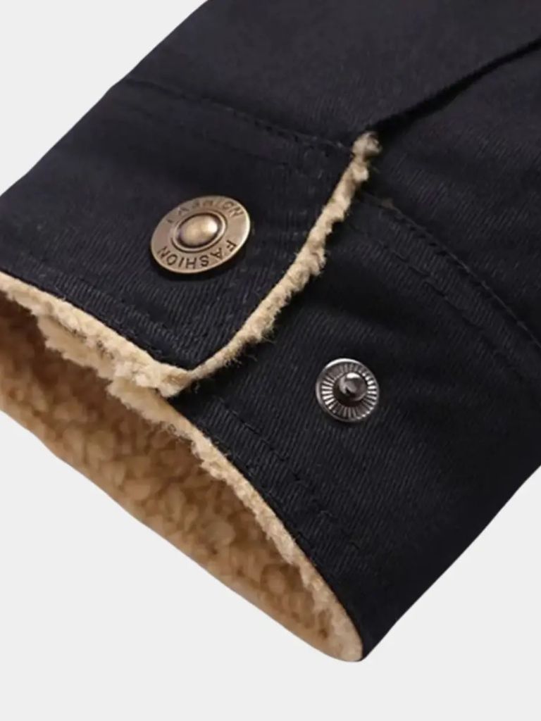 Retro Fleece Bomber Jacket - Leviana