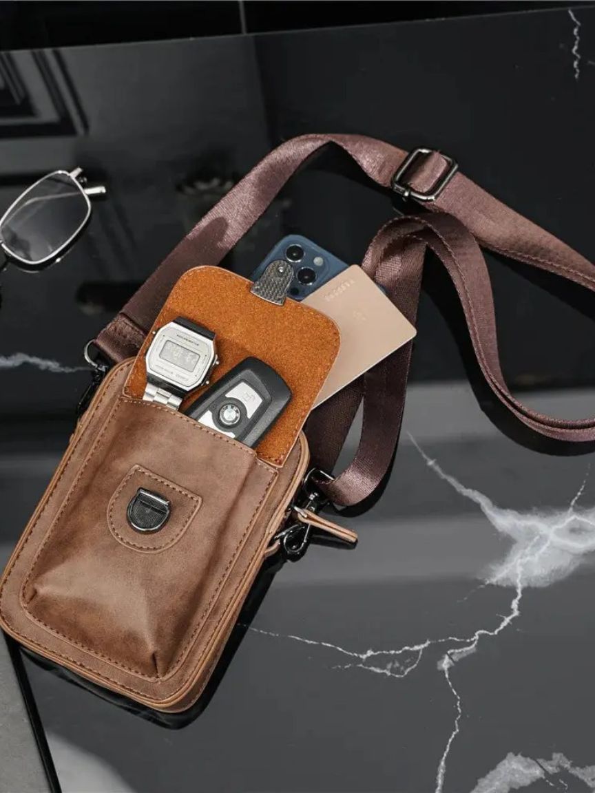 Leviana Mini Vintage Leather Crossbody Bag