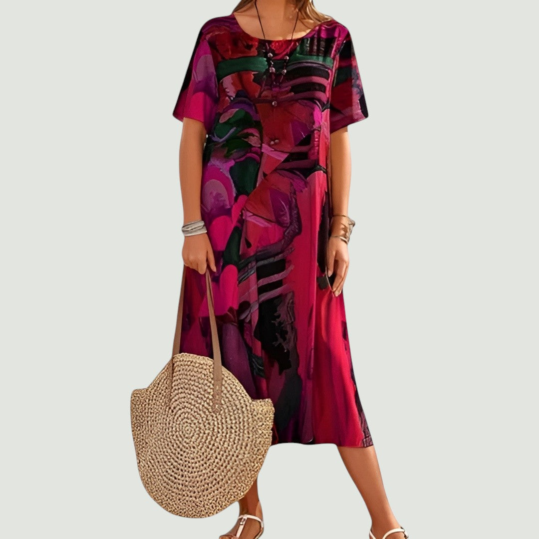 Leviana – Elegant and Lightweight Summer Midi-Length Dress