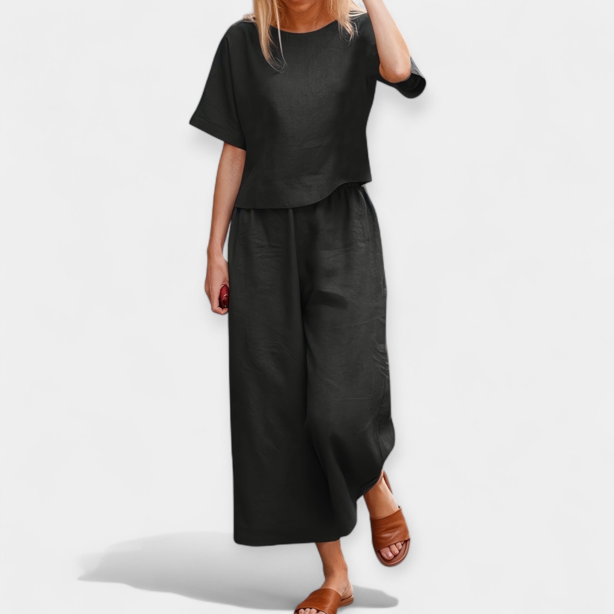 Breezy Short Sleeve Pantsuit