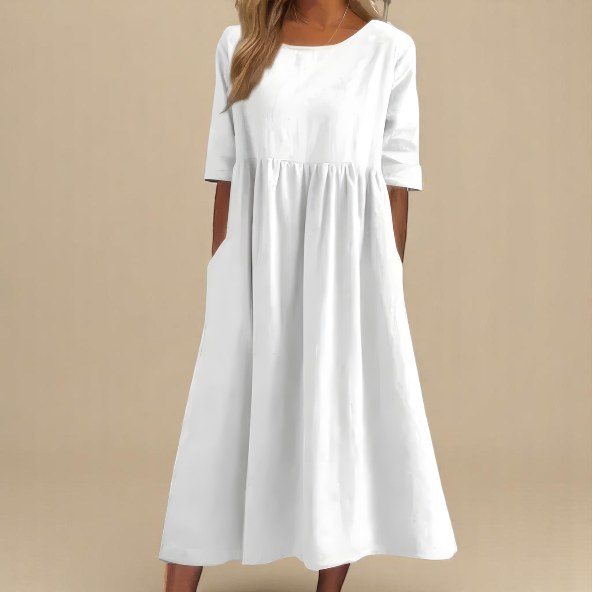 Leviana | Robe en Coton Flatteuse