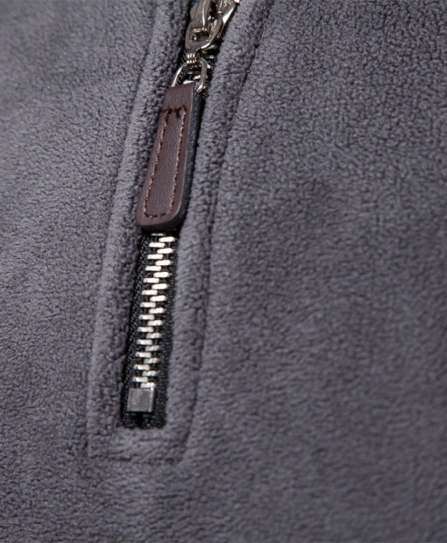 High Neck Zip Sweater Alpine - Leviana