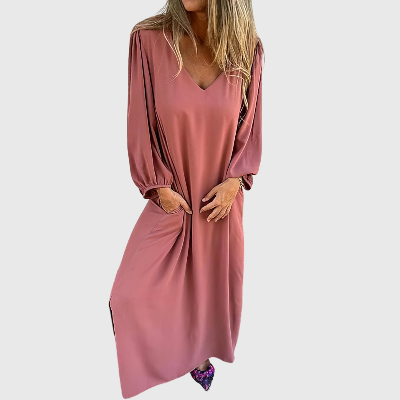 Carol™ - Bohemian Long Dress with Convenient Pockets