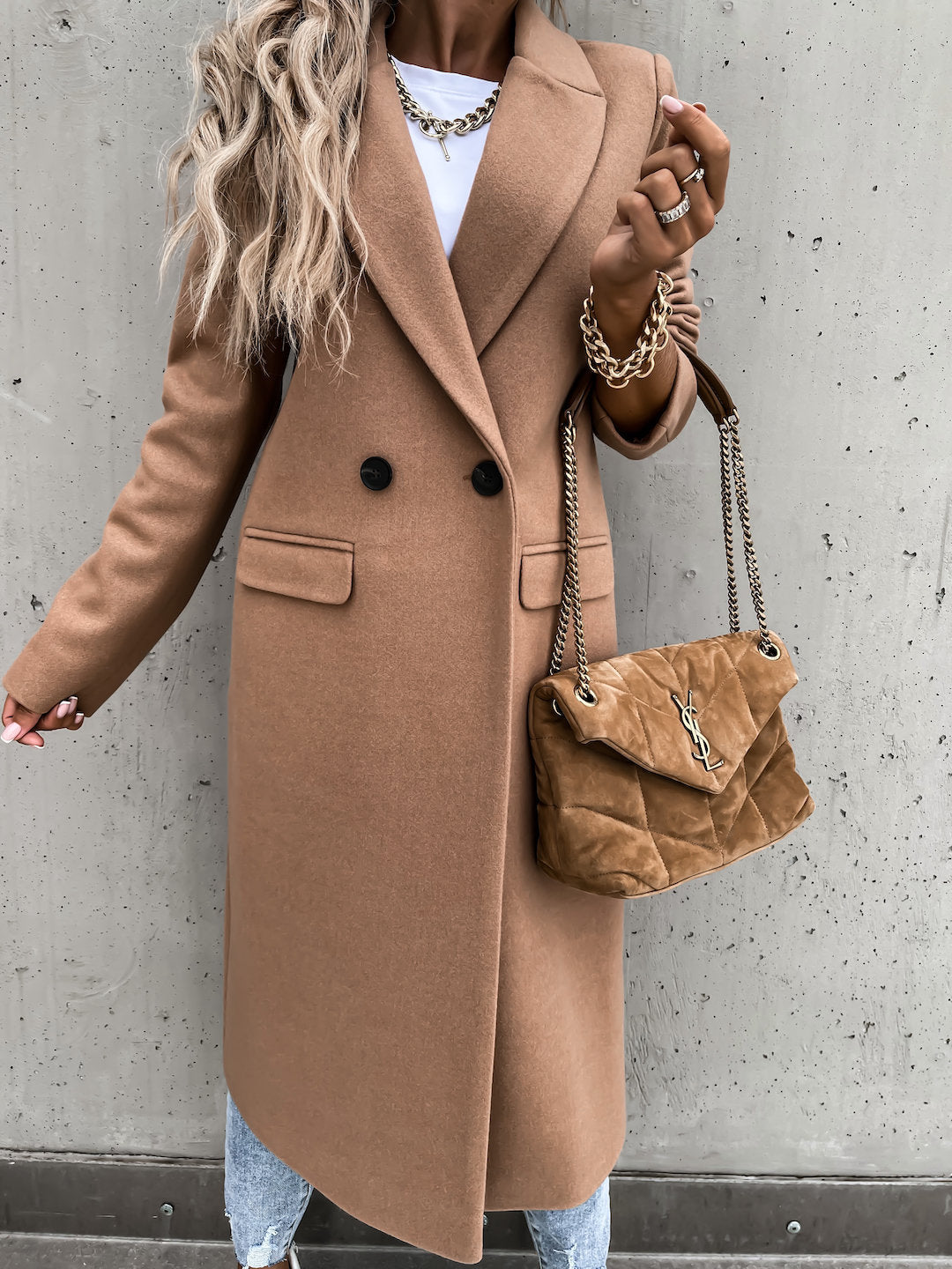 Leah - Classic Lapel Winter Coat