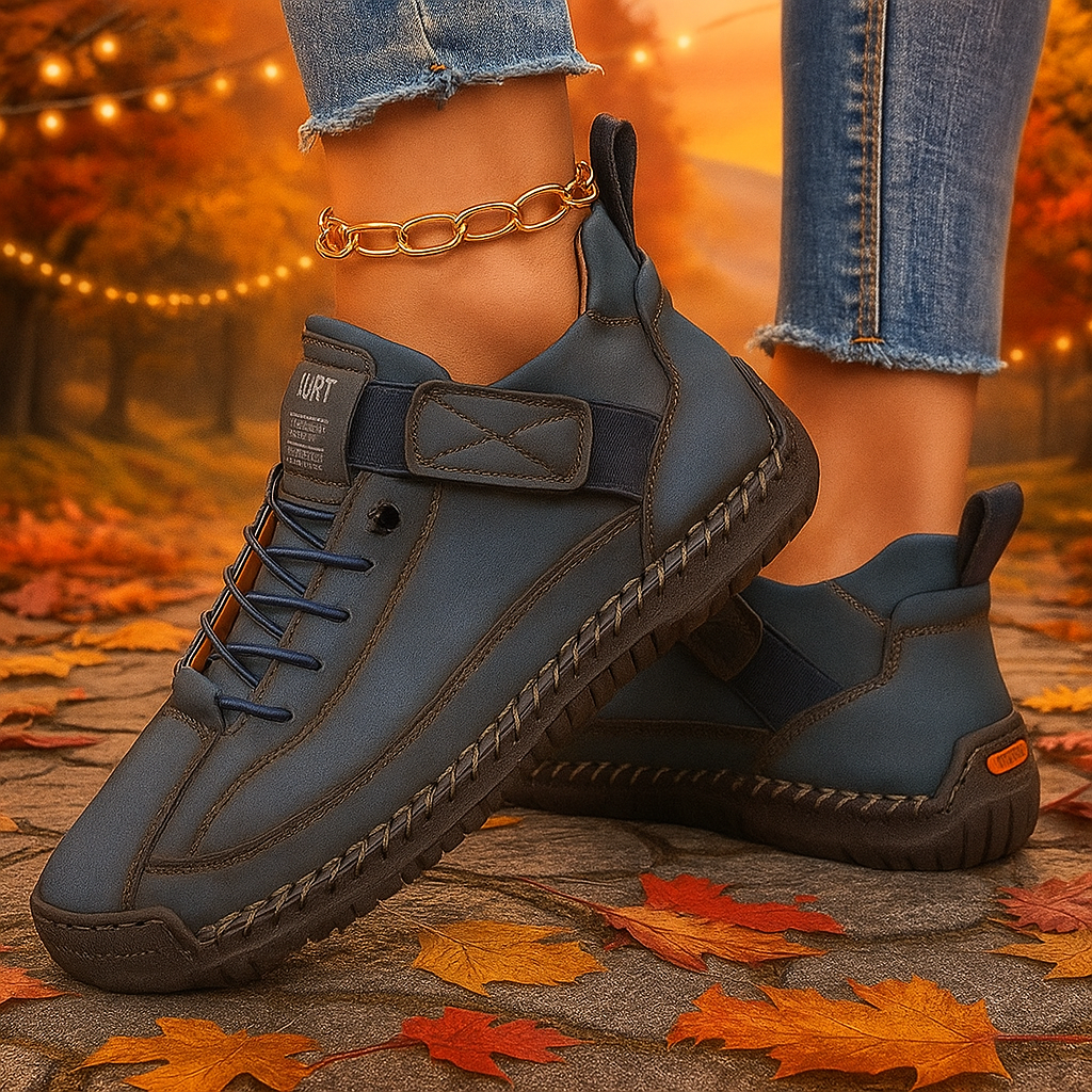 Mia | Baskets Confort Orthopédique Bleu foncé