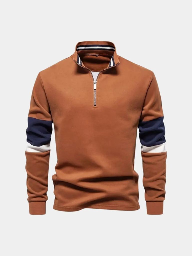 Hooded Sweatshirt with Zipper - Leviana