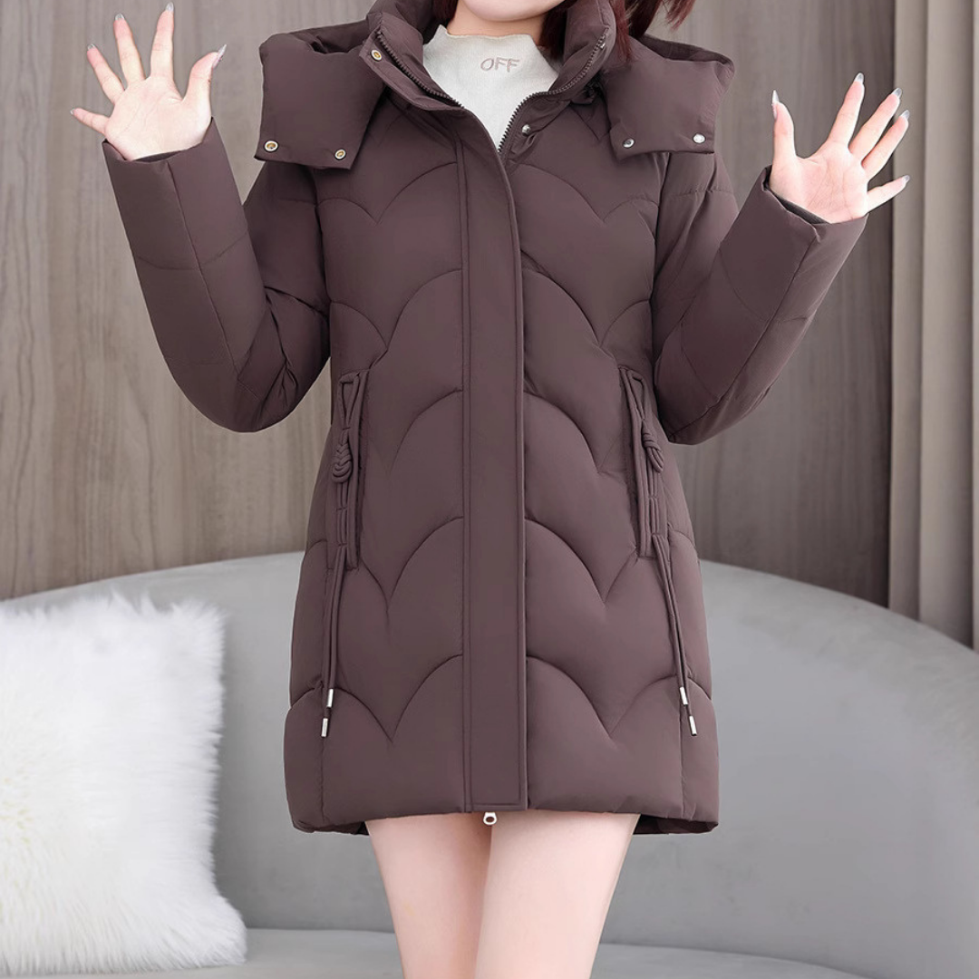 Elisa | High Collar Quilted Winter Jacket