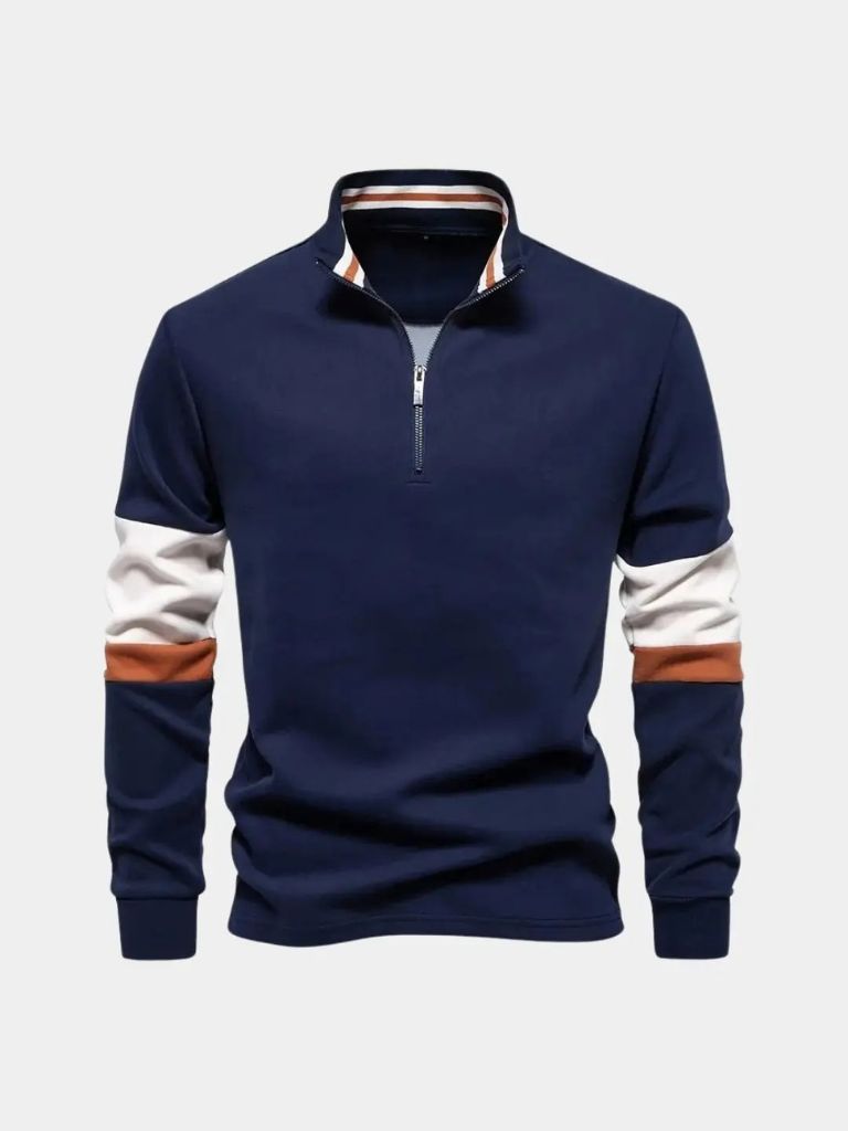 Hooded Sweatshirt with Zipper - Leviana