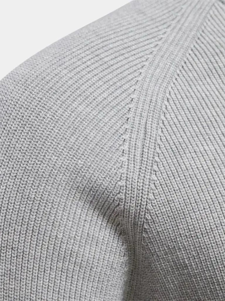 Elegant Zip-Up Sweater - Leviana