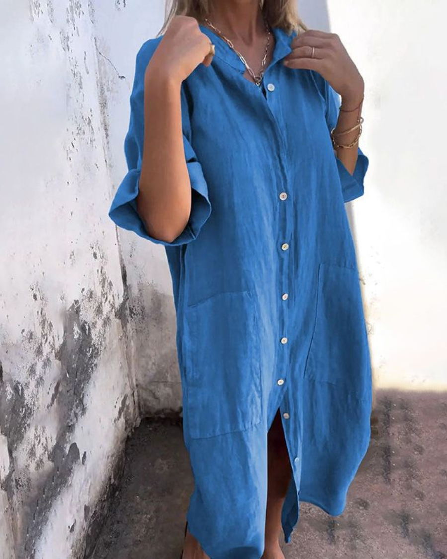 Leviana | Casual Shirt Dress Ibiza Style