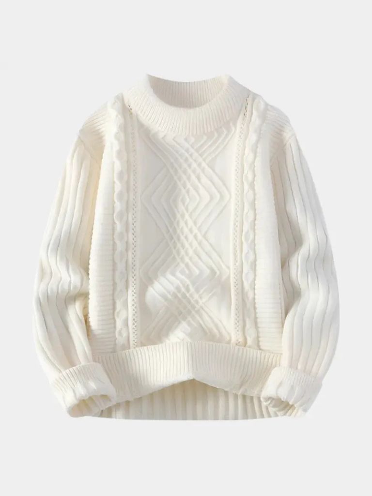 Textured Minimalist Sweater - Leviana