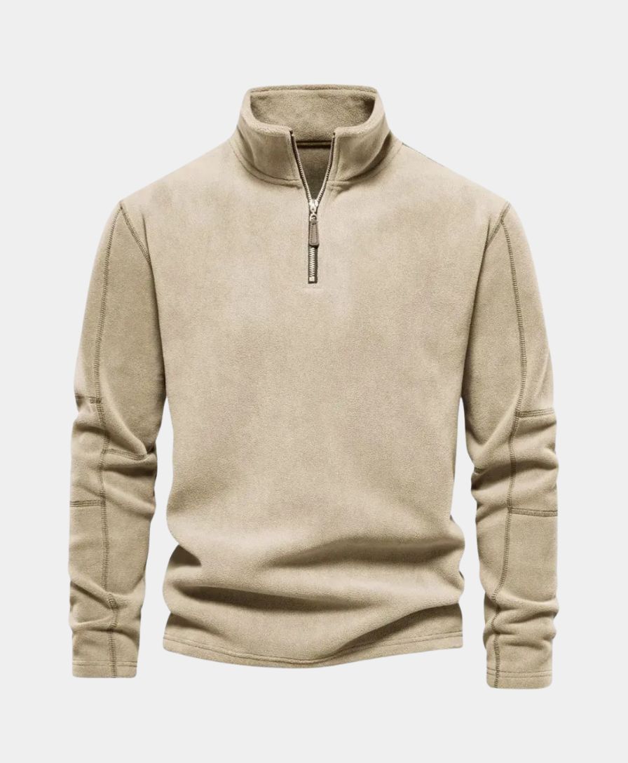 High Neck Zip Sweater Alpine - Leviana