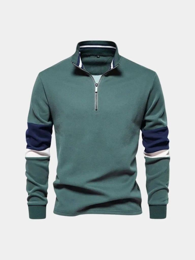 Hooded Sweatshirt with Zipper - Leviana