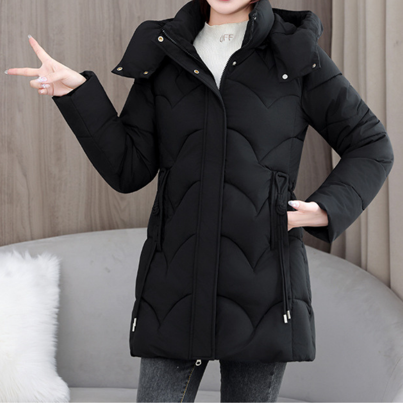 Elisa | High Collar Quilted Winter Jacket