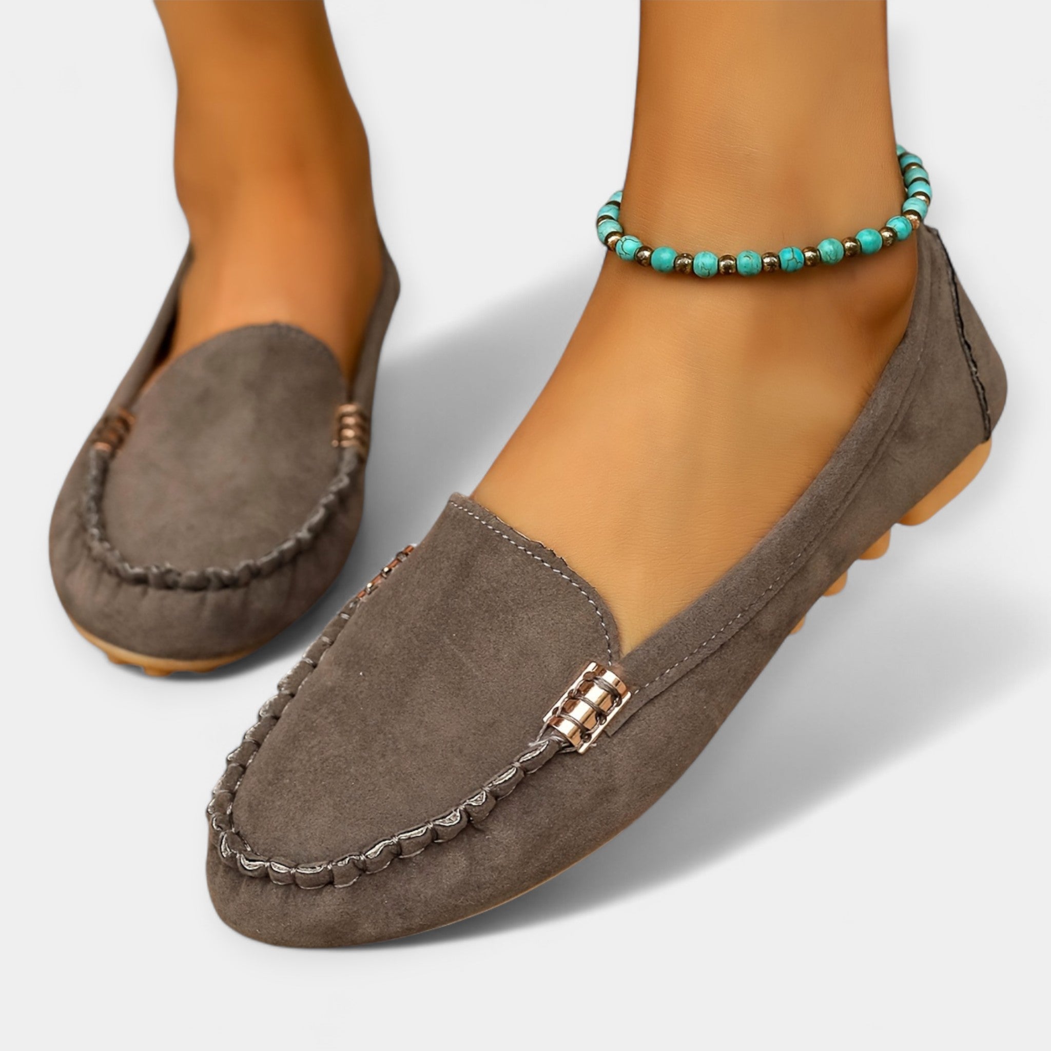 Mocassins avec Détail Métallique