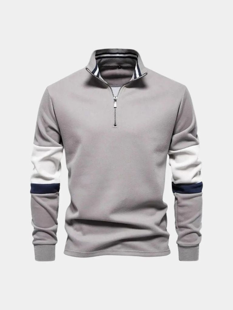 Hooded Sweatshirt with Zipper - Leviana