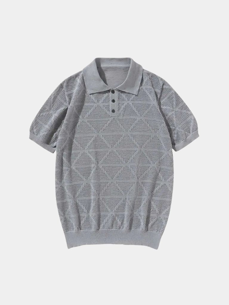 Woven Leather Polo - Leviana