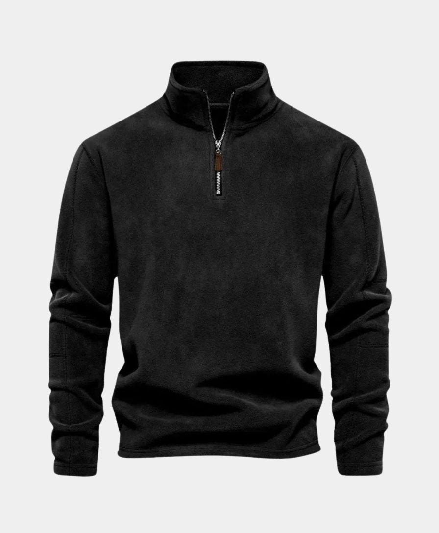 High Neck Zip Sweater Alpine - Leviana