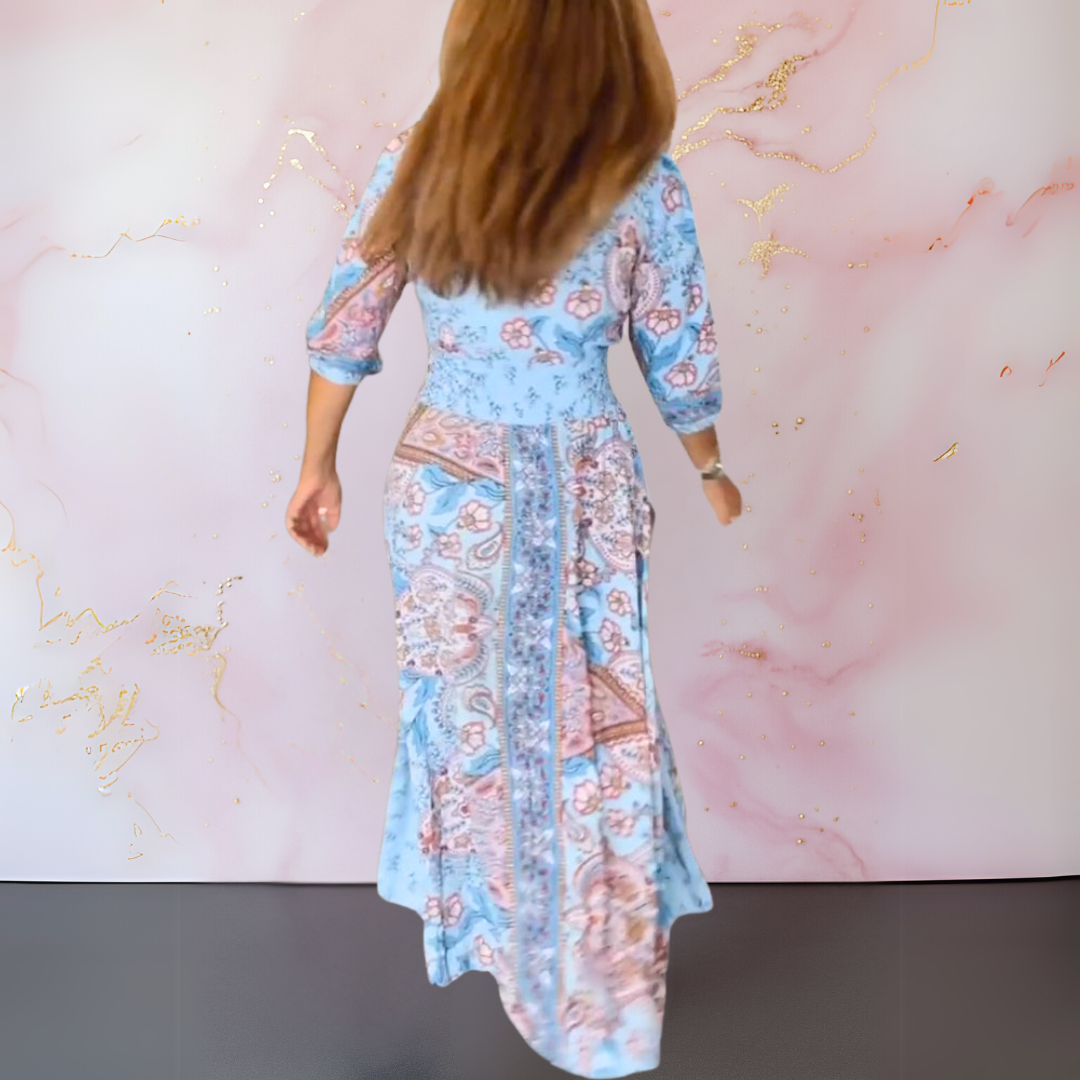 Marga | Robe d'été élégante avec décolleté en V