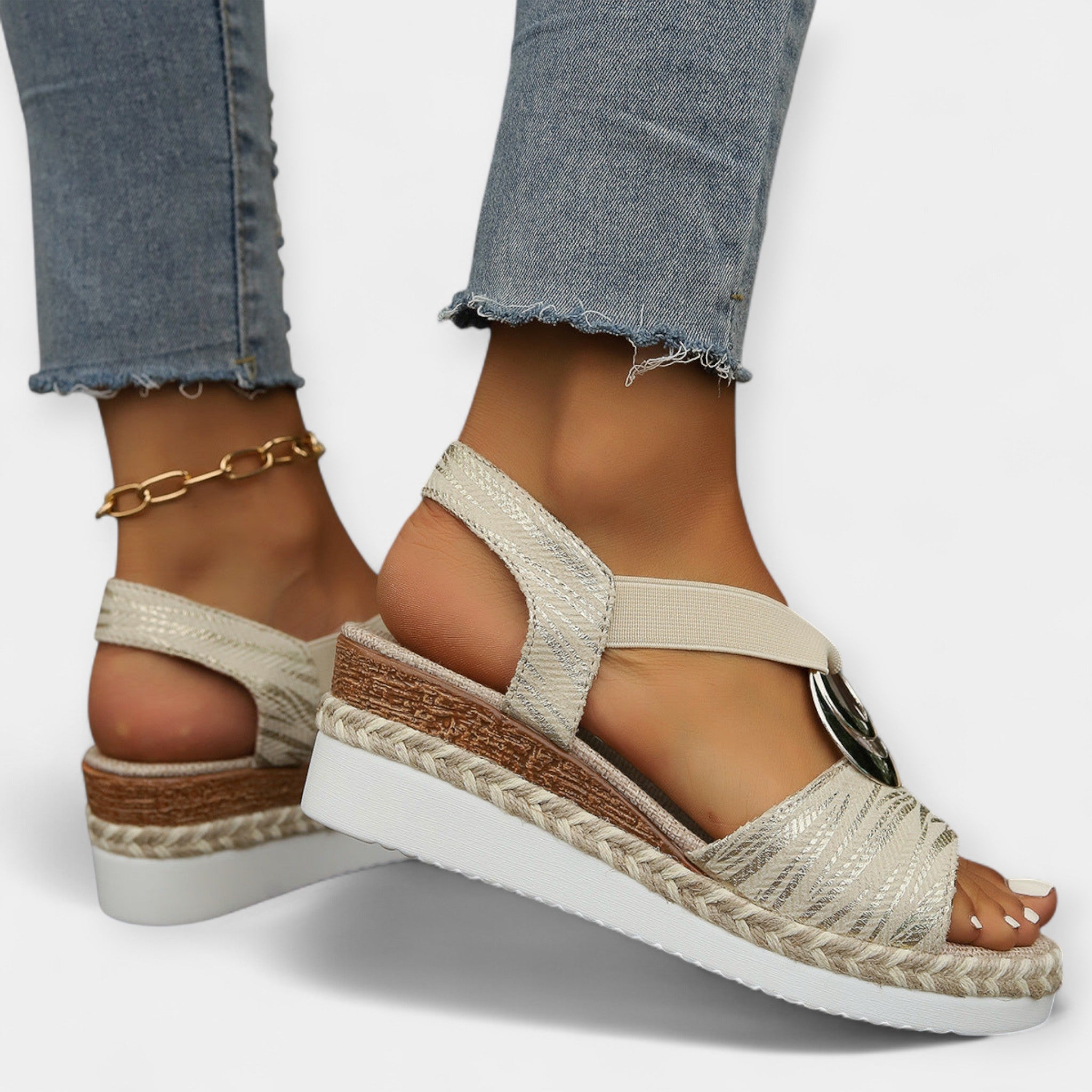 Sandales romaines tissées