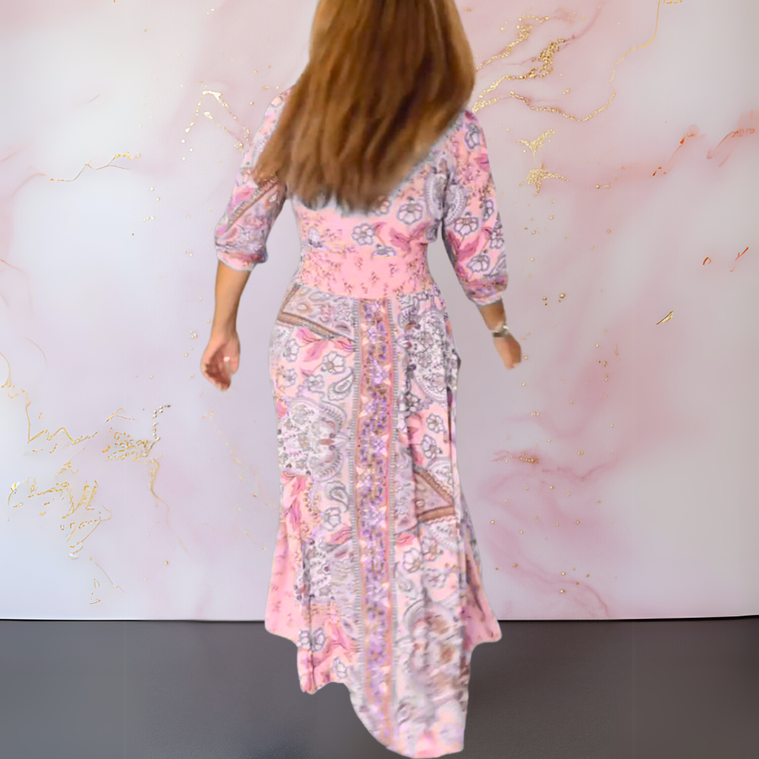 Marga | Robe d'été élégante avec décolleté en V